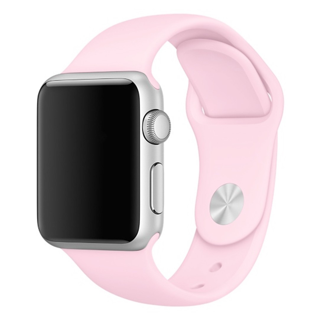 Ремінець Silicone (S) для Watch 38/40/41mm /SE (Light pink)-0