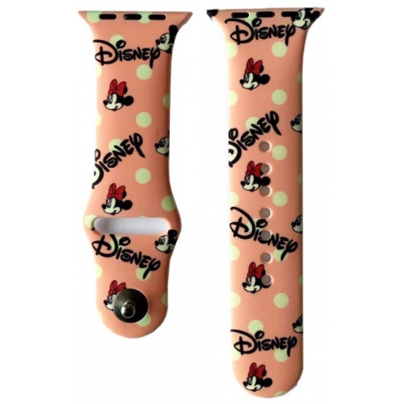 Ремінець CARTOON для Apple Watch 42/44 Minnie Mouse рожевий-0