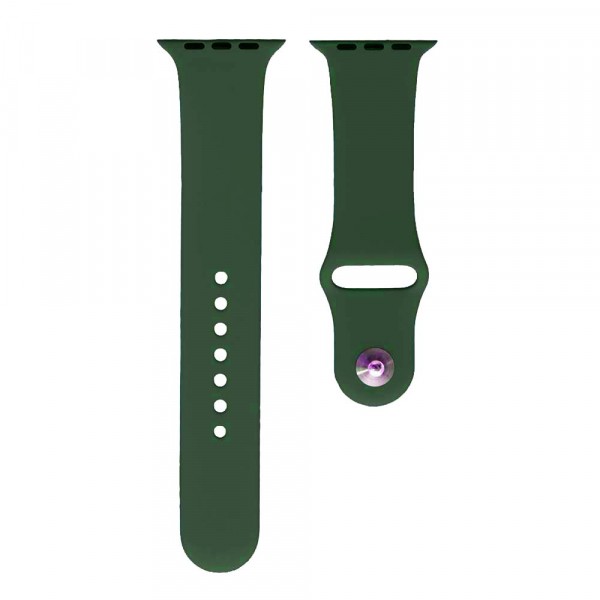 Ремінець Silicone (S) для Watch 42mm/44mm/45mm (Dark green)-0