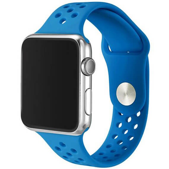 РЕМЕШОК APPLE WATCH BAND HONEYCOMB DESIGN 42mm (ГОЛУБОЙ)-0