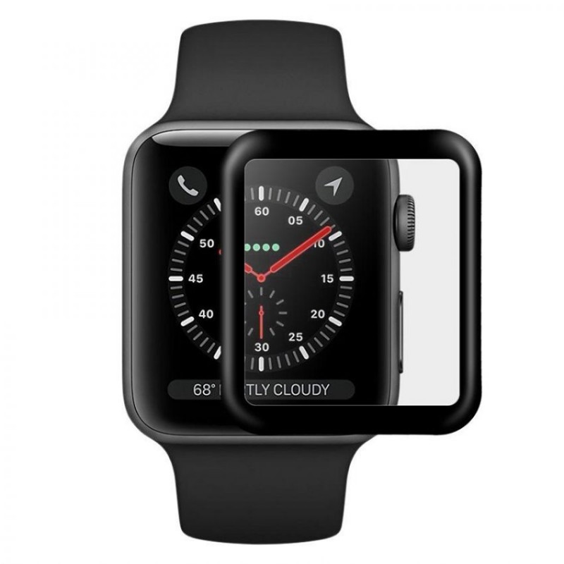 Захисне скло-плівка XO SOFT 38 mm (FP1) для Apple Watch 2/3 series (чорний)-0