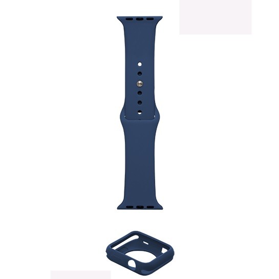 Ремінець DK Silicone Monolith Strap для Watch 38/40mm  (Blue Cobalt)-0