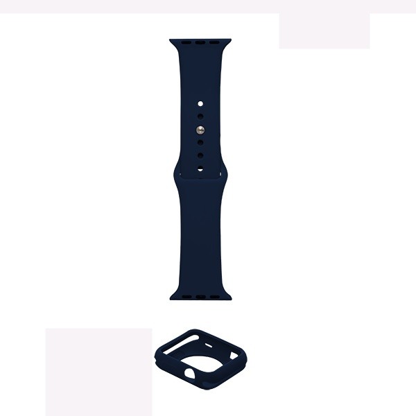 Ремінець DK Silicone Monolith Strap для Watch 38/40mm  (Deep blue)-0