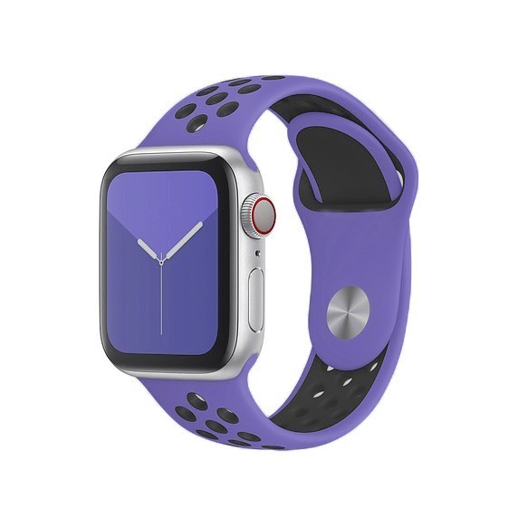 Ремінець Sport Band  для Apple Watch 38/40mm Фіолетово-чорний-0