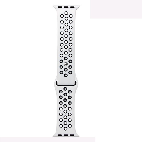 Ремінець Sport Band  для Apple Watch 42/44mm Біло-чорний-0