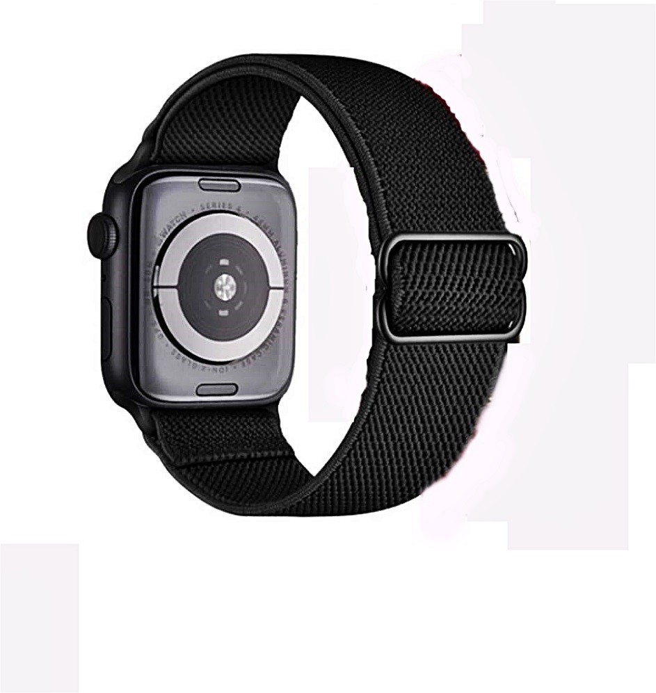 Ремінець для  Watch 38/40mm Solo тканинний з  металевою затяжкою (Black)-0
