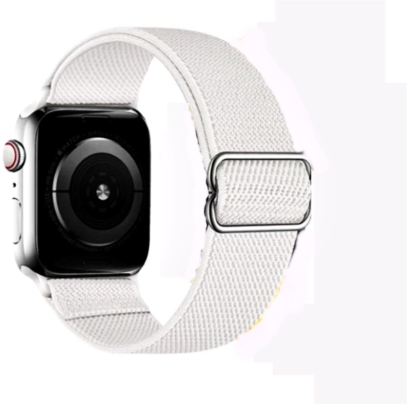 Ремінець для  Watch 38/40mm Solo тканинний з  металевою затяжкою (White)-0