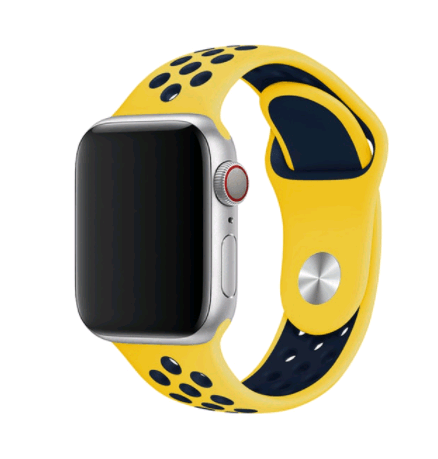 Ремінець Sport Band  для Apple Watch 38/40mm Жовто-чорний-0