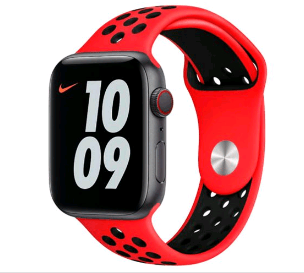 Ремінець Sport Band  для Apple Watch 38/40mm Червоно-чорний-0