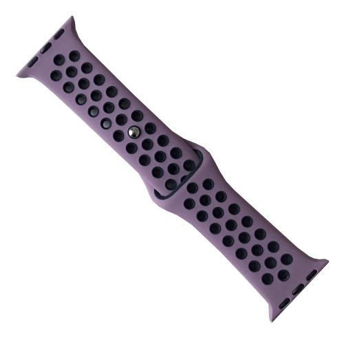 Ремінець Sport Band  для Apple Watch 42/44mm Малиново-чорний-0