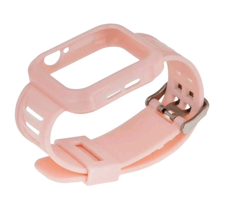 Ремінець для Apple Watch Band Silicone Shine + Protect Case 40mm (Pink)-0