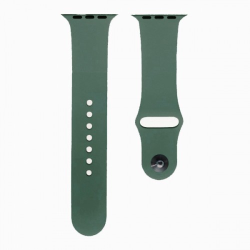 Ремінець Silicone (S) для Watch 42mm/44mm/45mm/Ultra  (Pine green)-0