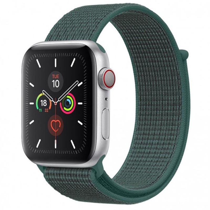 Ремінець Nylon для Apple Watch 38/40/41 mm Pine Green-0