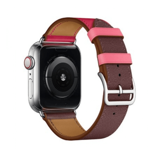 Ремінець Leather Series Hermes для Watch 38/40/41mm (Rose-Brown)-0