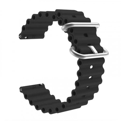 Ремінець Ocean Band Design для 20 mm (Black)-0