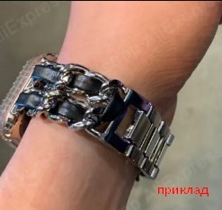 Ремінець Ch Leather для Watch 42/44/45/49 mm (Black)-1