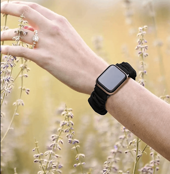 Ремінець 90th style  для Apple watch 42/44/45 mm чорний-0