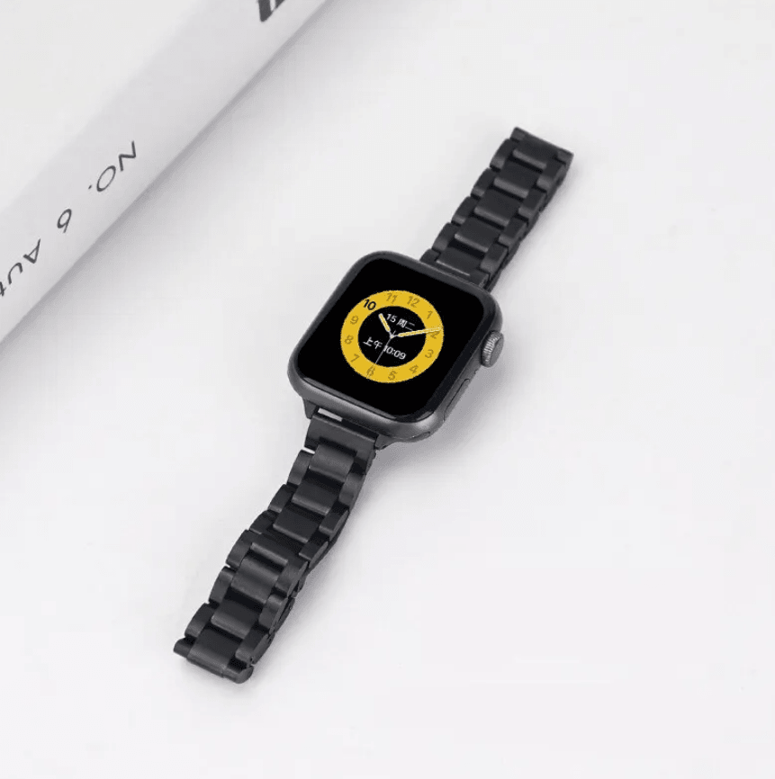Ремінець Steel для Apple watch 42/44/45/49 mm Black-0
