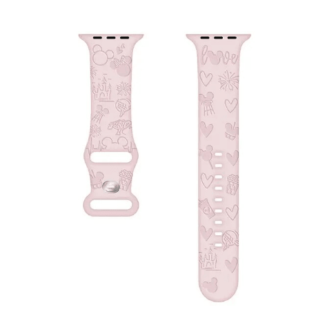 Ремінець Silicone Fairytale для Apple Watch 38mm/40mm/41mm Mouse pink-0