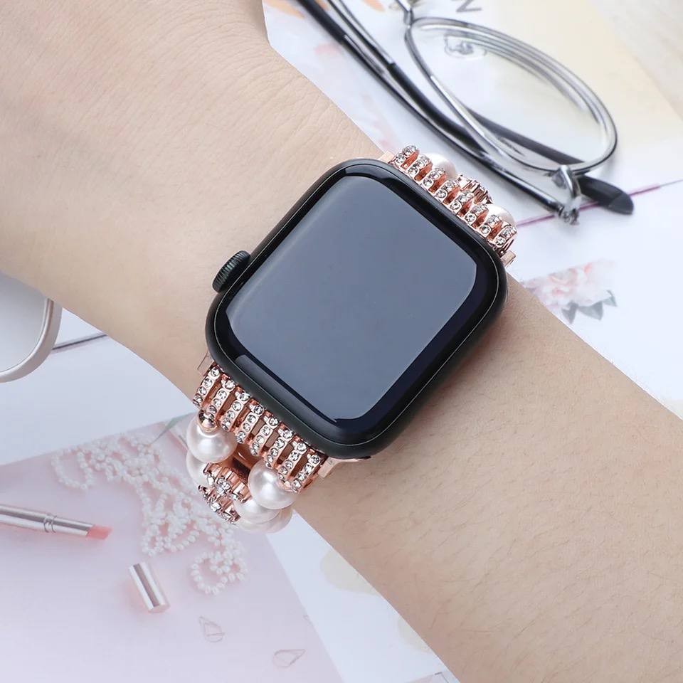 Ремінець Inlaid Diamond для Apple Watch 38/40/41 mm Pink-1