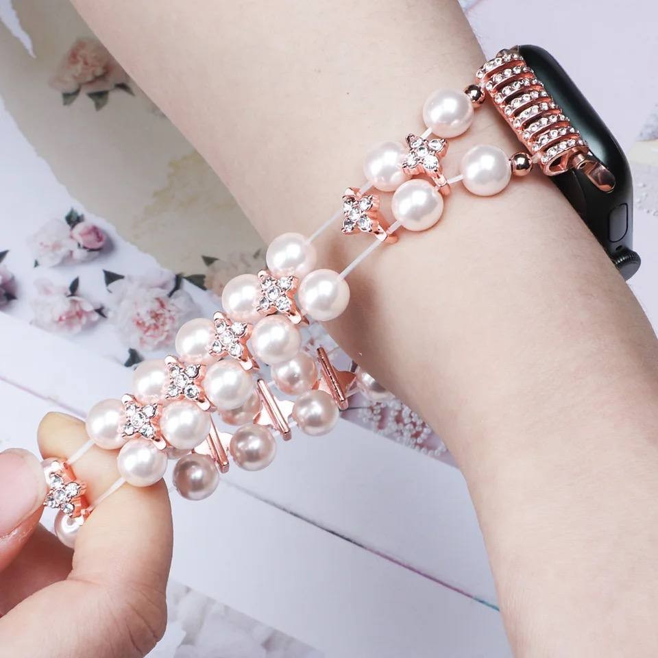 Ремінець Inlaid Diamond для Apple Watch 38/40/41 mm Pink-2