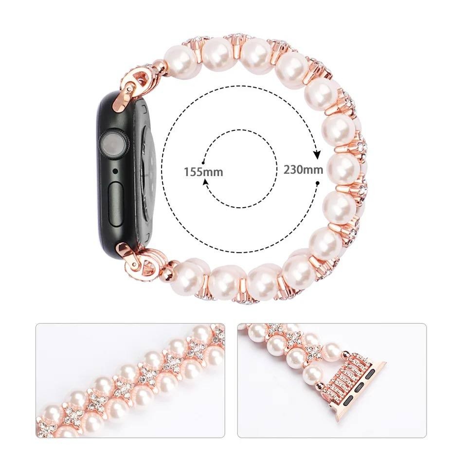 Ремінець Inlaid Diamond для Apple Watch 38/40/41 mm Pink-3