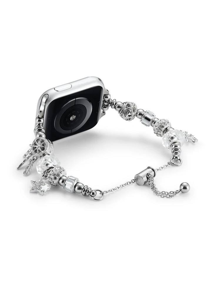 Ремінець P-ra Luxury для Apple Watch 38/40/41 mm Silver-1
