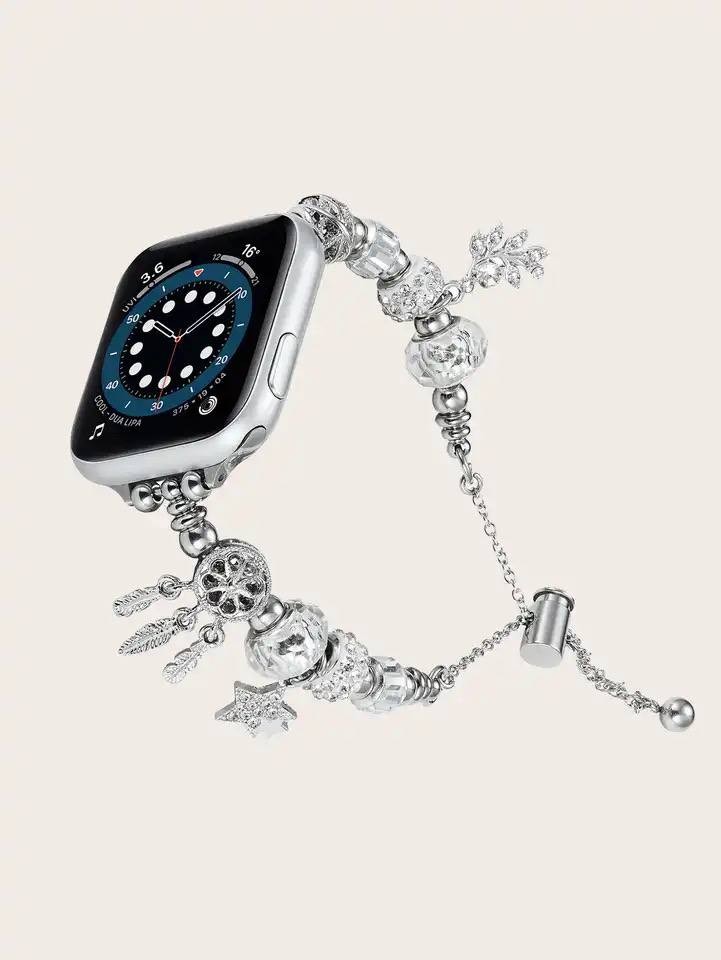 Ремінець P-ra Luxury для Apple Watch 38/40/41 mm Silver-0
