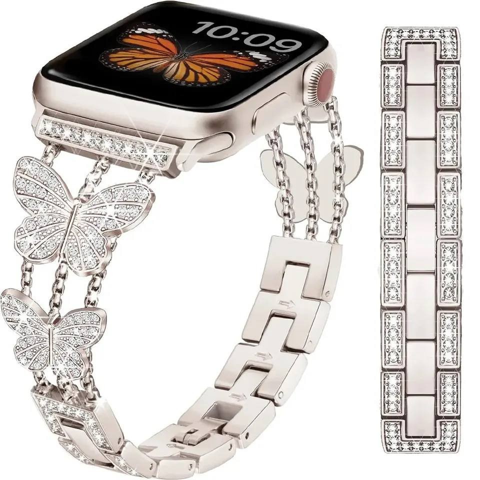 Ремінець Butterfly для Apple watch 42/44/45/49 mm Starlight-0