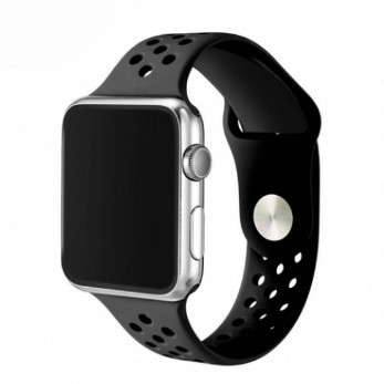 Ремінець Small Waist two colors для Apple Watch 42/44/45/49 mm Black-0