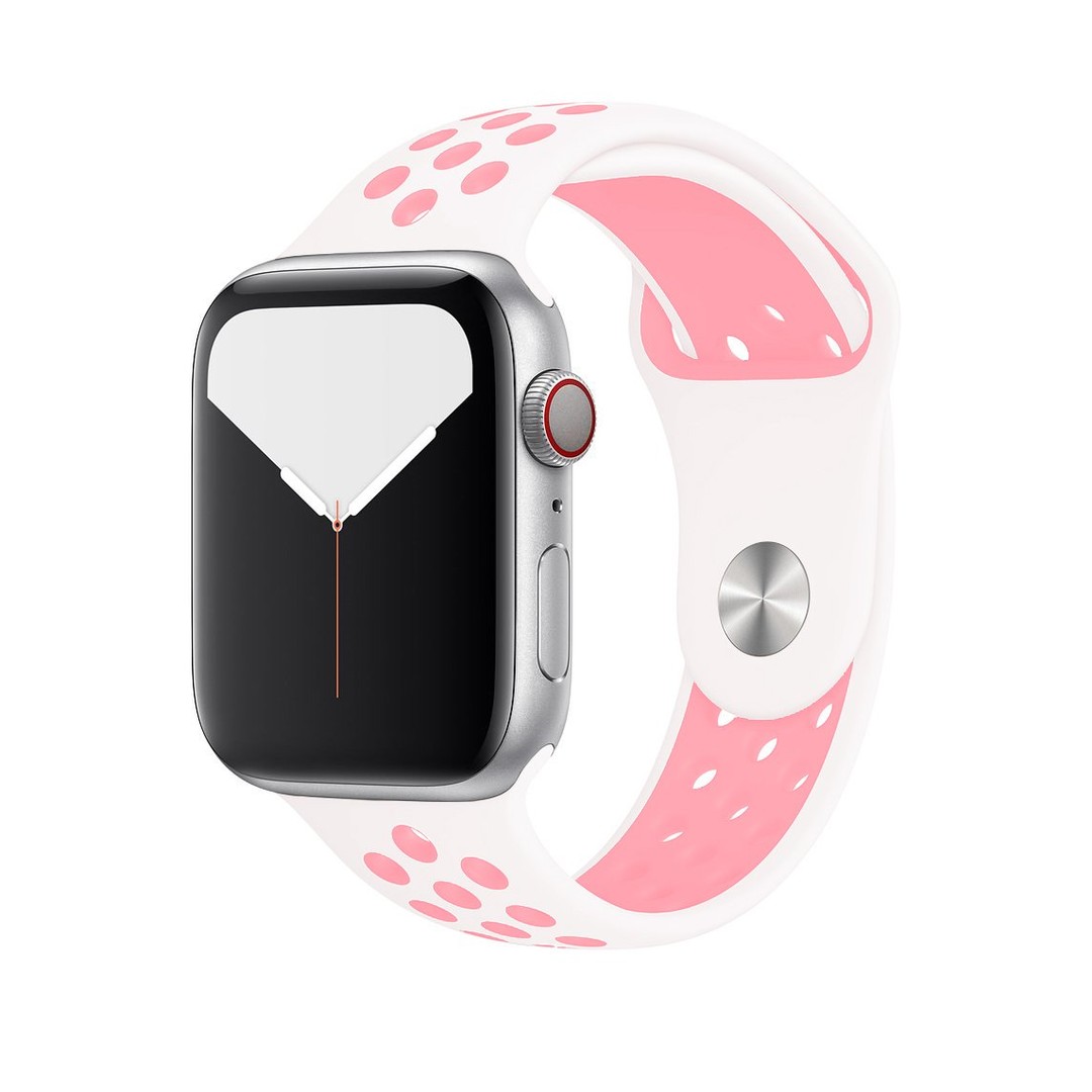 Ремінець Small Waist two colors для Apple Watch 38/40/41mm White-Pink-0