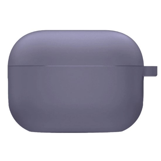 Silicone Case для Airpods 4 з мікрофіброю (Lavender Gray)-0