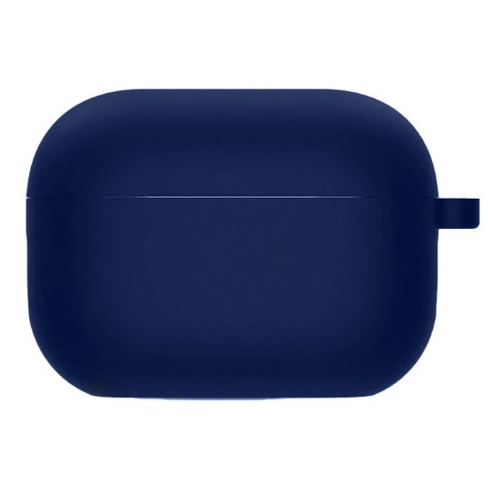 Silicone Case для Airpods 4 з мікрофіброю (Midnight blue)-0