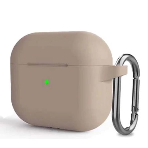 Silicone Case для Airpods Pro 2 з мікрофіброю (Stone)-0