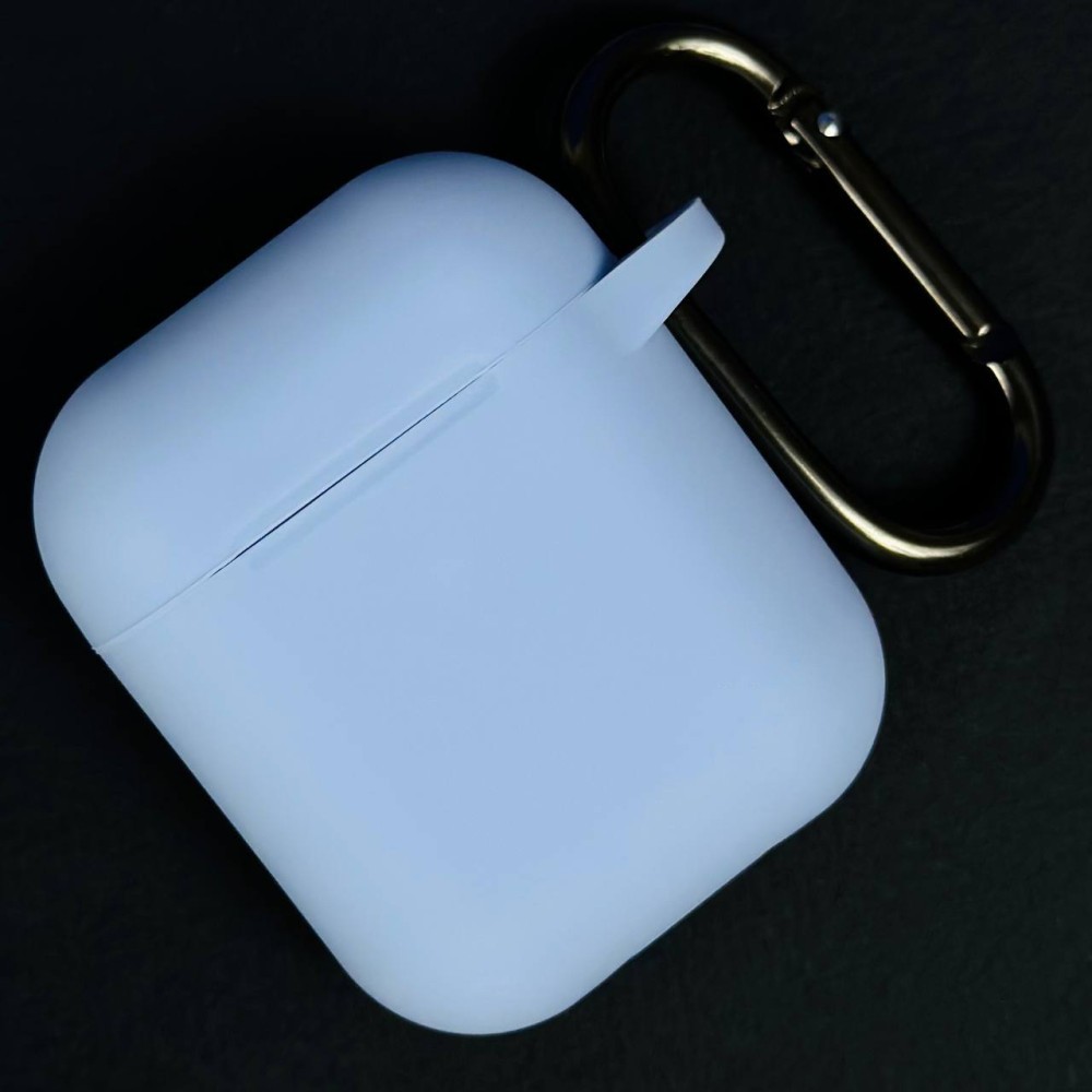 Силіконовий футляр для AirPods 4 (Lilac cream)-0