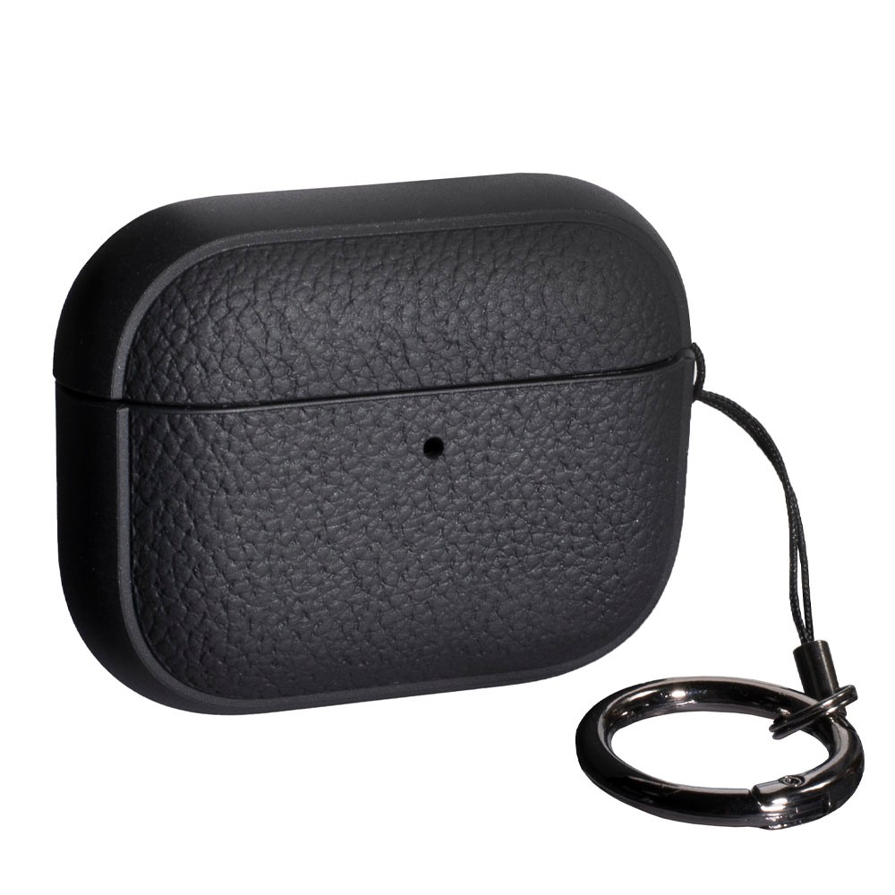 Чохол для AIRPODS PRO 3 Leather Case (Black)-0