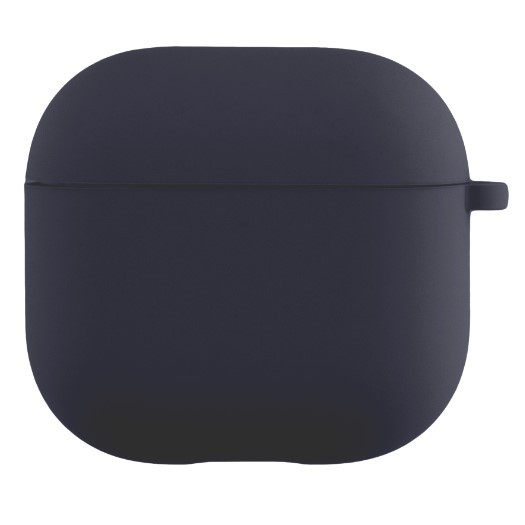 Silicone Case для Airpods 4 з мікрофіброю (Dark blue)-0
