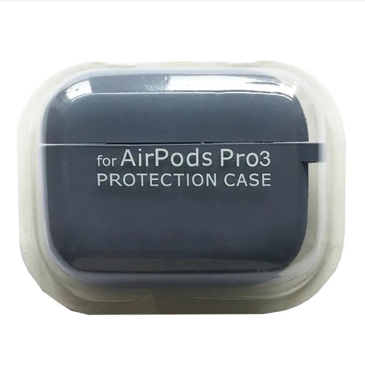 Silicone Case для Airpods Pro 3 з мікрофіброю (Light grey)-0