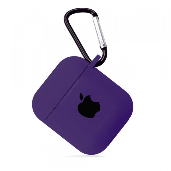 Чохол для AirPods Silicone Case Logo (purple)-0