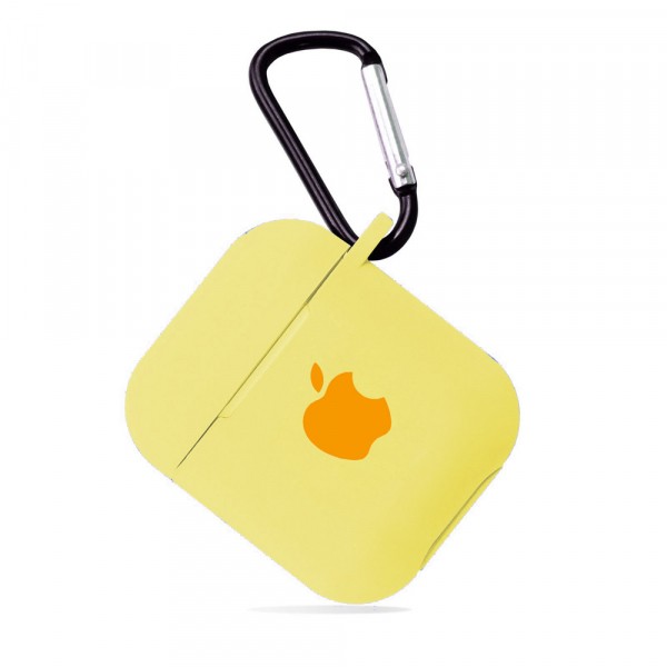 Чохол для AirPods Silicone Case Logo (Mellow Yellow)-0
