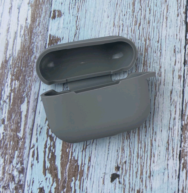 Silicone case для AirPods Pro (тех.пак) світло-сірий-0