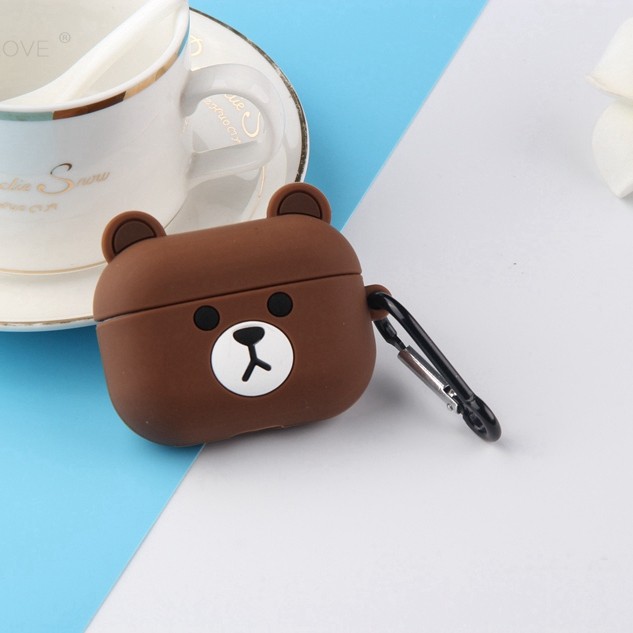 Чохол 3D для AirPods Pro Ведмедик-0