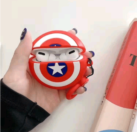 Чохол TOYS для Airpods Pro Щит червоний-0