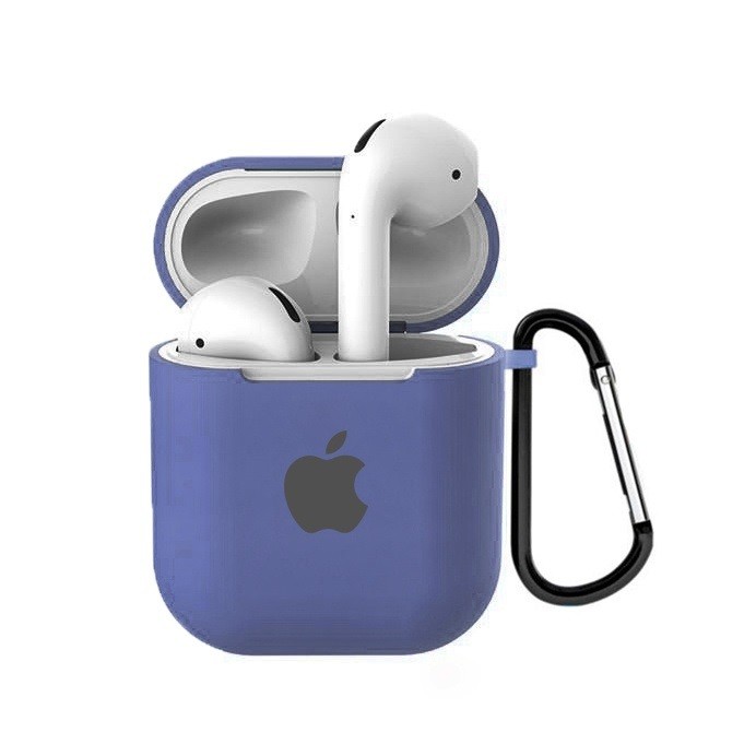 Чохол для AirPods Silicone Case Logo (Ocean Blue)-0