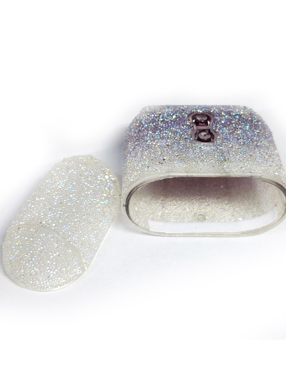 Чохол Glitter  для AirPods сірий-1