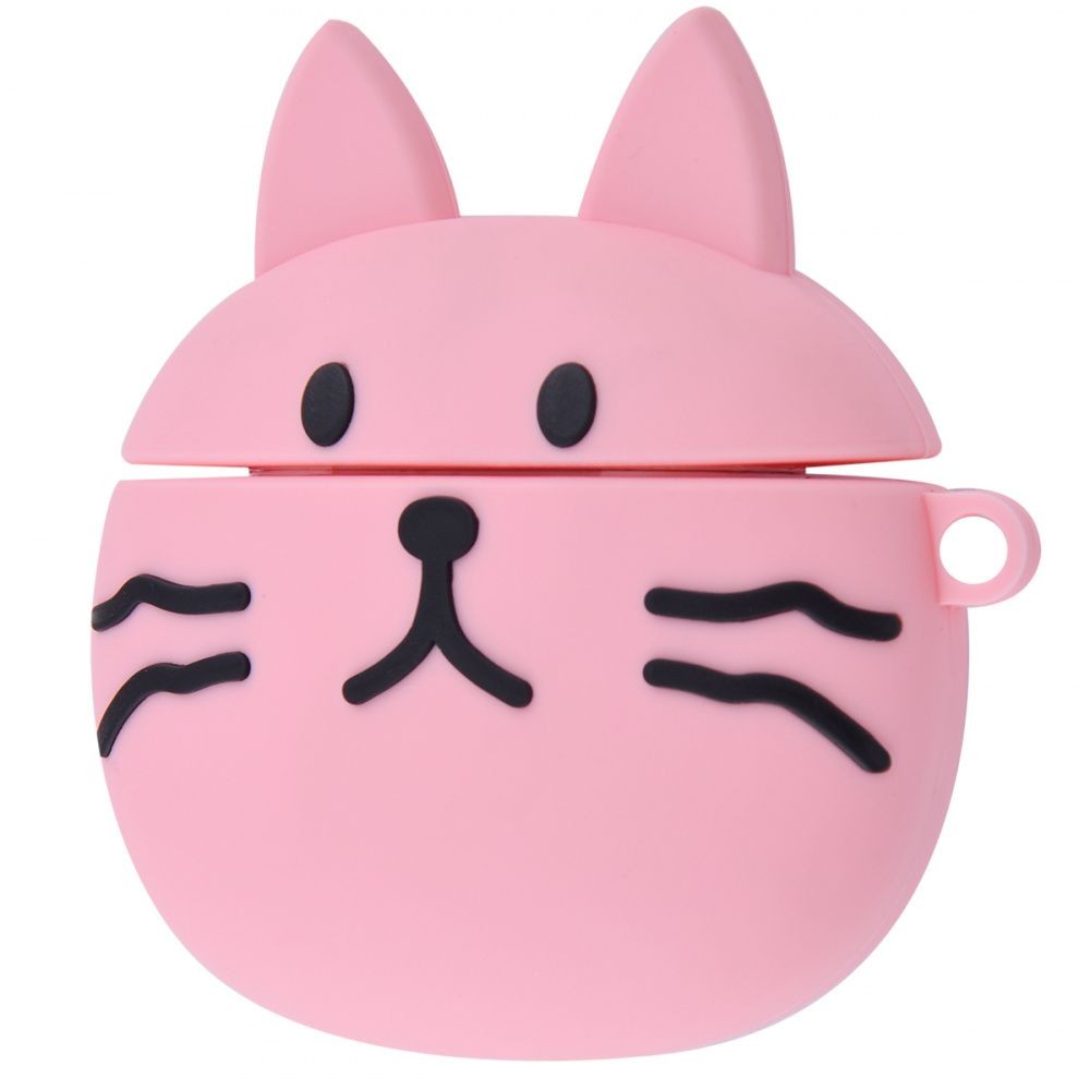 Чохол TOYS для Airpods Pretty Cat рожевий-0