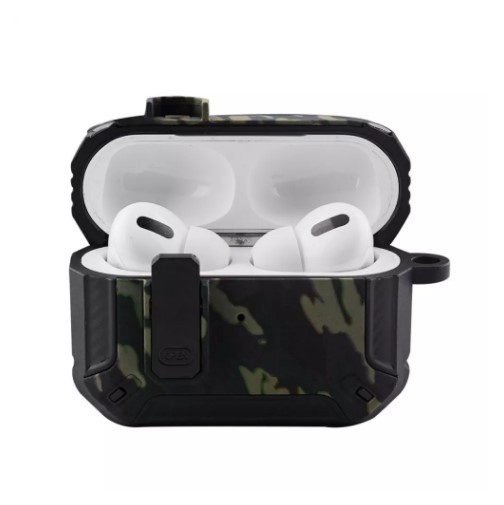 Чохол Camo Protect для AirPods Pro (black/green)-0