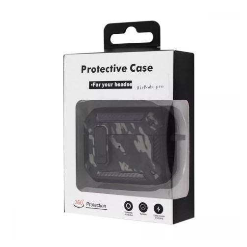 Чохол Camo Protect для AirPods Pro (black/green)-2