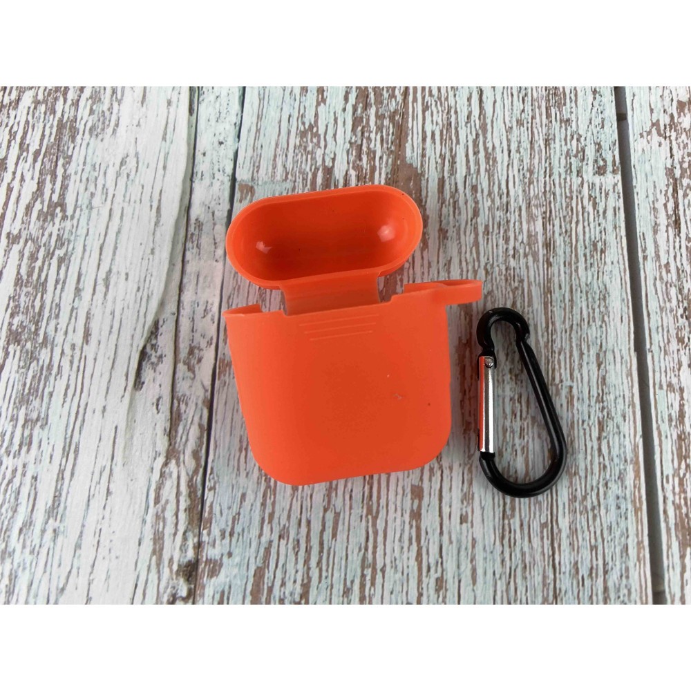 Silicone case для AirPods Logo new carbine (Dark Orange)-0