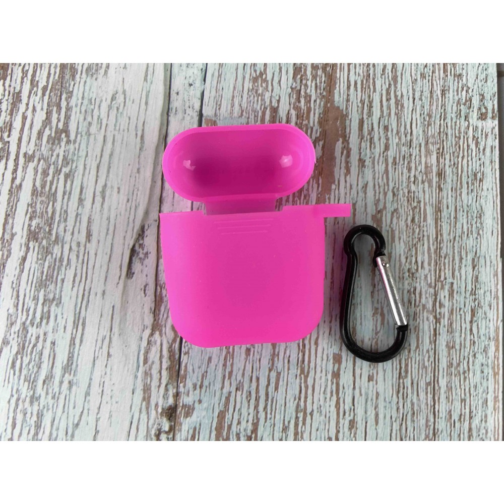 Silicone case для AirPods Logo new carbine (Barbie pink)-0